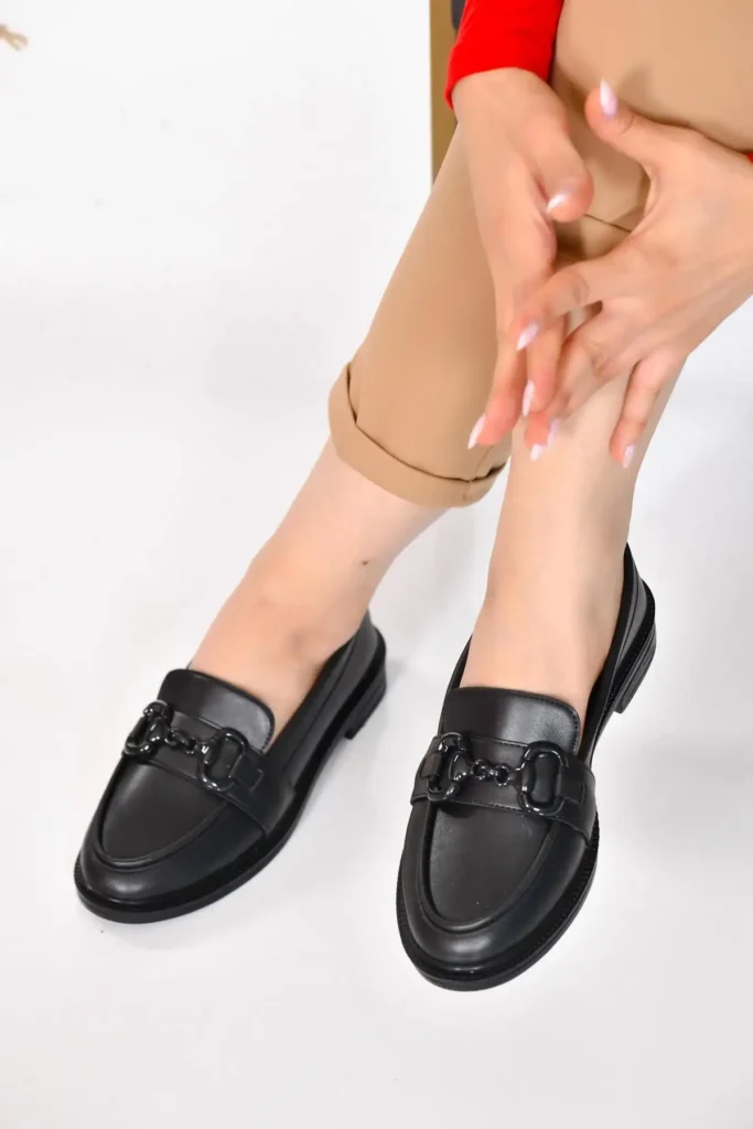 کفش راحتی لافر آکسفورد با قفل و طراحی روزمره و ارگونومیک - 6770