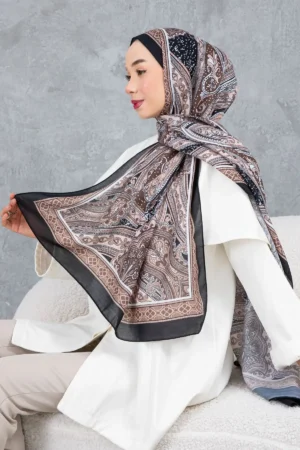 شال پنبه‌ای با طرح رترو و قومی، پارچه وارداتی، کیفیت بالا و شال فصل جدید - 5996