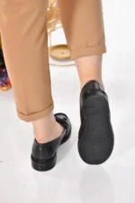 کفش راحتی لافر آکسفورد با قفل و طراحی روزمره و ارگونومیک - 6770