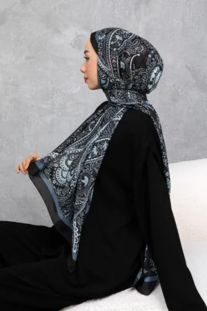 شال پنبه‌ای با الگوی بازنشسته و قومیتی، پارچه وارداتی، کیفیت بالا و شال فصل جدید - 5982