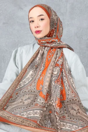 شال پنبه‌ای با طرح قومیتی رترو، پارچه وارداتی، کیفیت بالا و شال فصل جدید - 6002