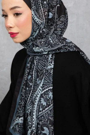 شال پنبه‌ای با الگوی بازنشسته و قومیتی، پارچه وارداتی، کیفیت بالا و شال فصل جدید - 5982