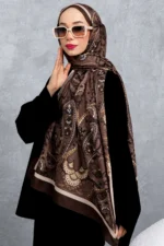 شال پنبه‌ای با الگوی رترو و قومی، پارچه وارداتی، کیفیت بالا و شال متعلق به فصل جدید - 5957