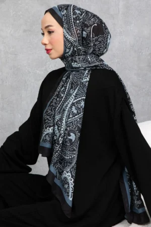 شال پنبه‌ای با الگوی بازنشسته و قومیتی، پارچه وارداتی، کیفیت بالا و شال فصل جدید - 5982