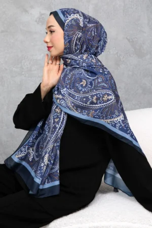 شال با طرح قوم‌نگاری رترو، پارچه وارداتی، کیفیت بالا و شال فصل جدید - 6023