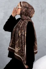 شال پنبه‌ای با الگوی رترو و قومی، پارچه وارداتی، کیفیت بالا و شال متعلق به فصل جدید - 5957