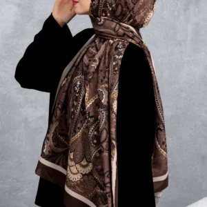 شال پنبه‌ای با الگوی رترو و قومی، پارچه وارداتی، کیفیت بالا و شال متعلق به فصل جدید - 5957