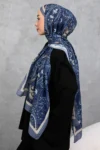 شال پنبه‌ای با طرح رترو اتیل، پارچه وارداتی، کیفیت بالا و شال فصل جدید - 5973