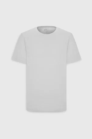 تی‌شرت بیسیک یقه گرد دار و تنگ مردانه سفید ۱۰۰٪ پنبه سریع (Slim Fit) - 6576