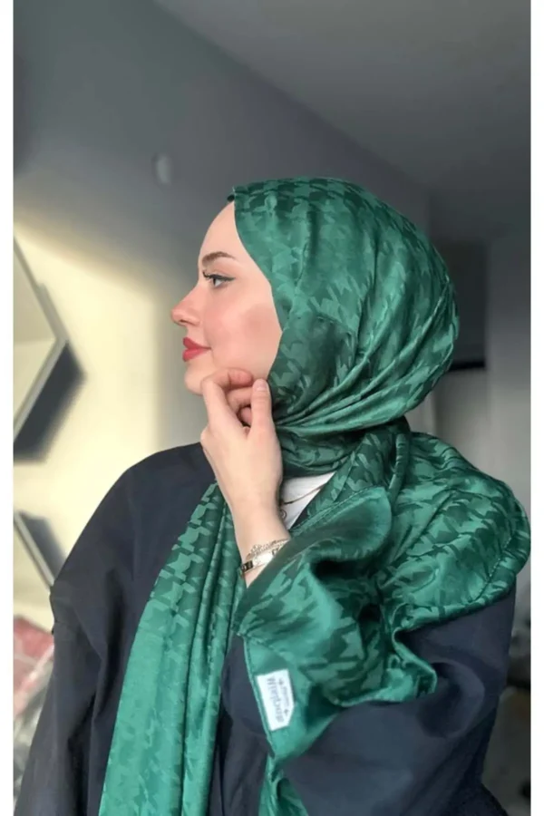 شل ابریشمی با طرح کلاهداری (کازایاğı) - 5971