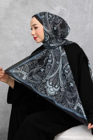 شال پنبه‌ای با الگوی بازنشسته و قومیتی، پارچه وارداتی، کیفیت بالا و شال فصل جدید - 5982