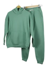 ست سویشرت و شلوار زنانه کتان گشاد و oversize با پارچه شاردون سه‌نخ مخصوص زمستان - 5664