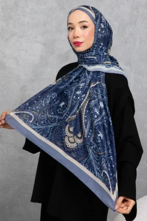 شال پنبه‌ای با طرح رترو اتیل، پارچه وارداتی، کیفیت بالا و شال فصل جدید - 5973