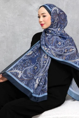 شال با طرح قوم‌نگاری رترو، پارچه وارداتی، کیفیت بالا و شال فصل جدید - 6023