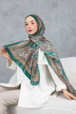 شال پنبه‌ای با طرح سنتی رetro، پارچه وارداتی، کیفیت بالا و شال جدید فصل - 5976