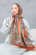 شال پنبه‌ای با طرح قومیتی رترو، پارچه وارداتی، کیفیت بالا و شال فصل جدید - 6002