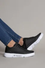 کفش ورزشی مردانه سیاه و سفید 0012x20 - 5554