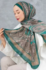 شال پنبه‌ای با طرح سنتی رetro، پارچه وارداتی، کیفیت بالا و شال جدید فصل - 5976