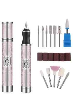 ست فرز ناخن شارژی 13 پارچه، ابزار حرفه‌ای مانیکور و پدیکور - 6556