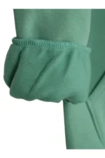 ست سویشرت و شلوار زنانه کتان گشاد و oversize با پارچه شاردون سه‌نخ مخصوص زمستان - 5664