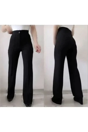 شلوار کُرپ پارچه‌ای چُراکی بزرگ سایز - 7397