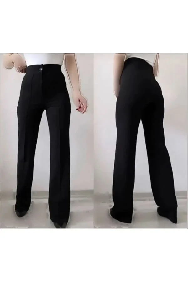 شلوار کُرپ پارچه‌ای چُراکی بزرگ سایز - 7397
