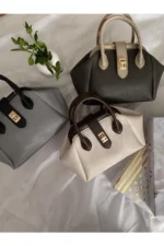 کیف شیک رنگ خاکی - 6974