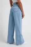 شلوار جین کمر بالا با پاچه‌های گشاد و کشی استلا مدل A Line Fit - 7047