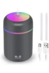 مرطوبکننده هوا با ظرفیت 300 میلیلیتر و چراغ LED USB، دستگاه بخار اولتراسونیک و پخشکننده عطر. - 7449