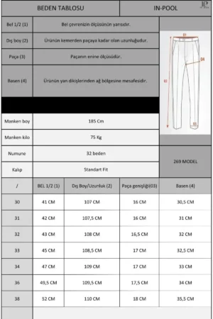 شلوار پارچه‌ای مردانه، فیت استاندارد، کیفیت A، سبک قدیمی، کد محصول 23INP269 - 7394
