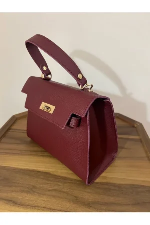 کیف دستی و دوشی شیک با جزئیات قفلی - 7180