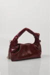 کیف دستی و دوشی زنانه bordo کوچک با زنجیر - 7183