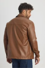 کاپشن چرم AF-K58543LNS - 7293