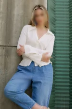 شلوار بزرگ سایز برش آزاد آریا - 7410