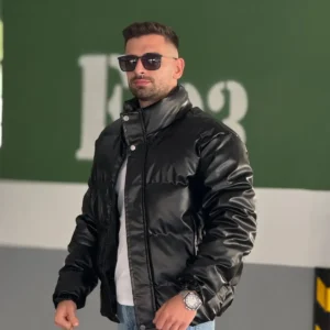 کت بازپرای مردانه چرمی - 7299