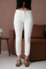 شلوار زنانه گاباردین لی‌کرا پنبه‌ای - 7402
