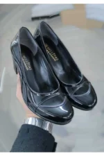 کفش مجلسی زنانه مدل سیاه، کلاسیک و روزمره با طراحی شیک، راحت و سبک با پاشنه کم - 6953