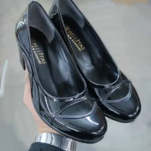 کفش مجلسی زنانه مدل سیاه، کلاسیک و روزمره با طراحی شیک، راحت و سبک با پاشنه کم - 6953