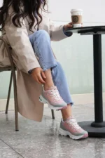 کفش ورزشی راحت زنانه روزمره مدل ۰۴۹-۲ رنگ صورتی - 7238
