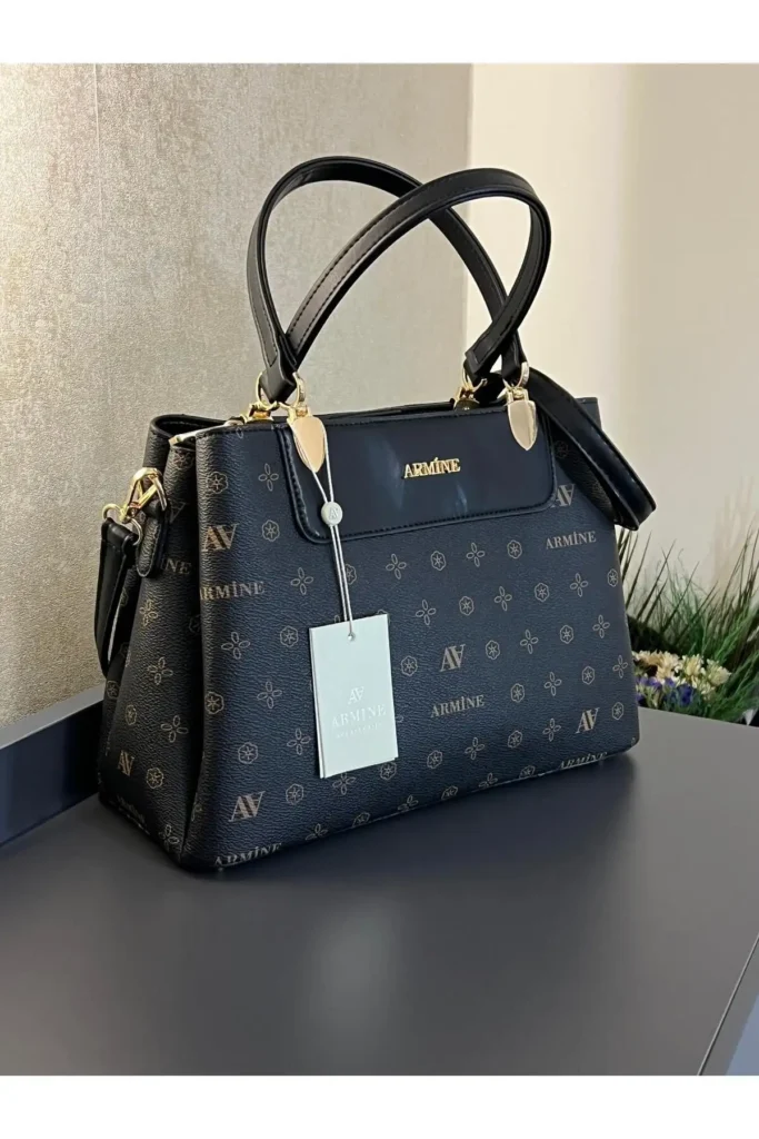کیف زنانه سیاه با طرح لیزری - 206 - 7195