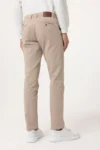 شلوار کتان کانواس با الگوی آرمور عادی رنگ بژ - 7357