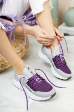 نیم بوت زنانه به رنگ بنفش یخ 0012072 - 7071