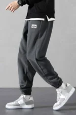 شلوار ورزشی مردانه آنتراسیتOversize از پارچه پولار - 7092