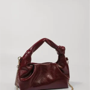 کیف دستی و دوشی زنانه bordo کوچک با زنجیر - 7183