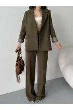 ست بارانی و شلوار گشاد - 8221