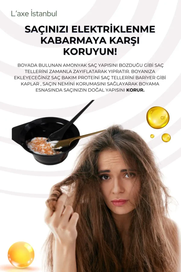 ترکیب ترمیمی برای ایجاد درخشندگی در موهای کدر و بدون حیات | پروتئین مراقبت از مو | 50 گرم - 8070