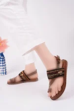 سندِل زنانه با بند انگشتی بادرومال ایستیک - 7603