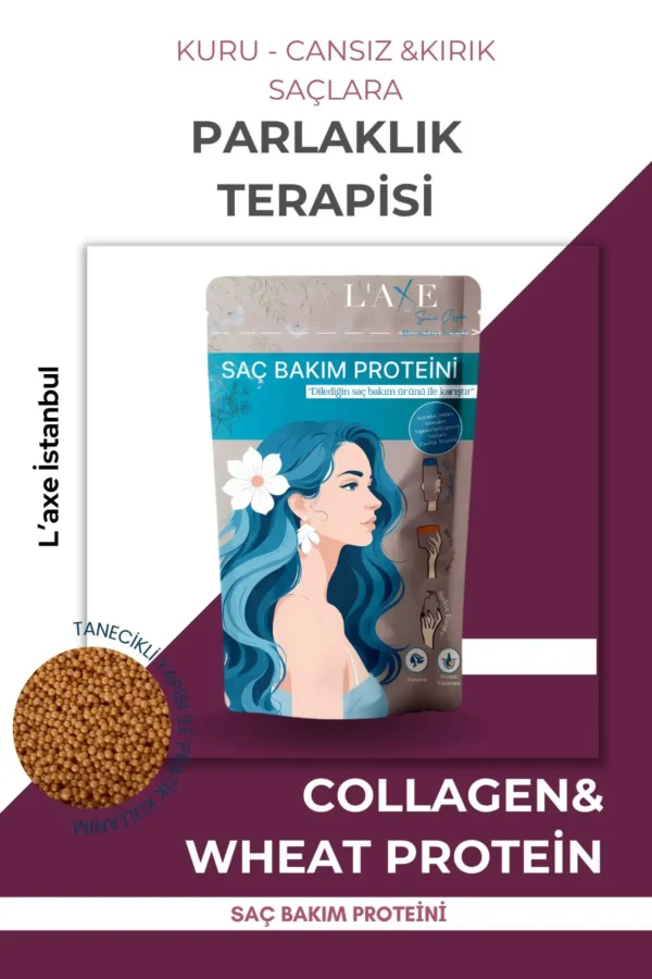 ترکیب ترمیمی برای ایجاد درخشندگی در موهای کدر و بدون حیات | پروتئین مراقبت از مو | 50 گرم - 8070