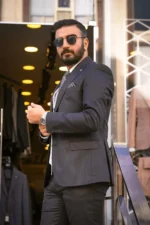 کت و شلوار مشکی سرز - 7572