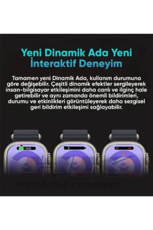HK 10 Ultra ساعت هوشمند 49 میلی‌متری، ساعت مچی سری 9 Ultra 2 با صفحه AMOLED، مناسب برای آقایان و خانم‌ها، با دو بند. - 7649